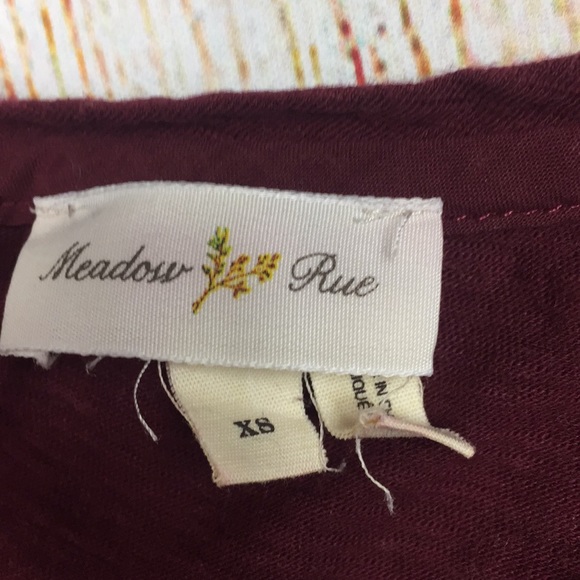 [Meadow Rue] Anthropologie Lace Detail Top XS - Picture 3 of 8